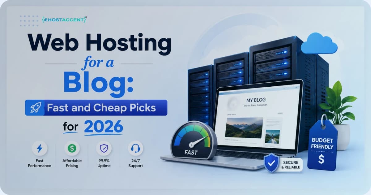 Comparison chart of web hosting for a blog showing NVMe speed, free SSL, backups and renewal prices for 2026