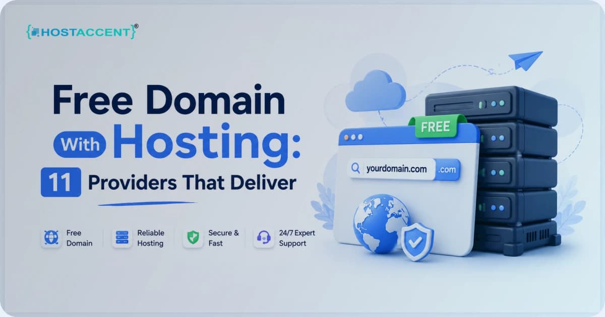 Comparison chart of 11 free domain with hosting providers tested for speed, uptime, and renewal cost in 2026
