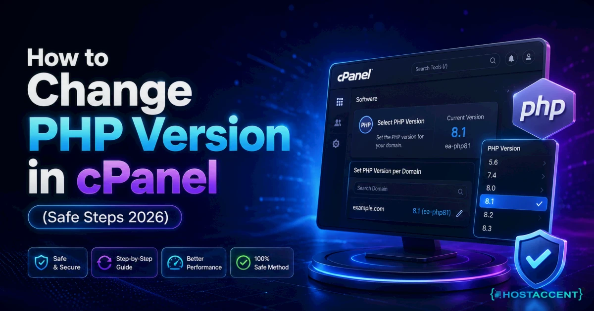 how to change PHP version in cPanel MultiPHP Manager safely in 2026