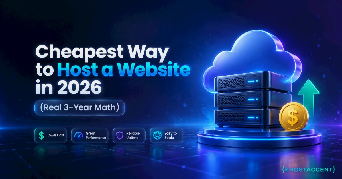 cheapest way to host a website in 2026 with 3-year totals for free vs paid hosting