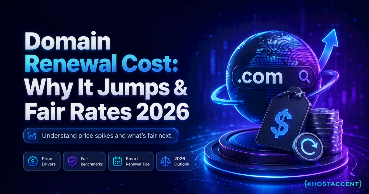 Domain renewal cost breakdown showing why registrar renewals jump after year one and what a fair 2026 rate is