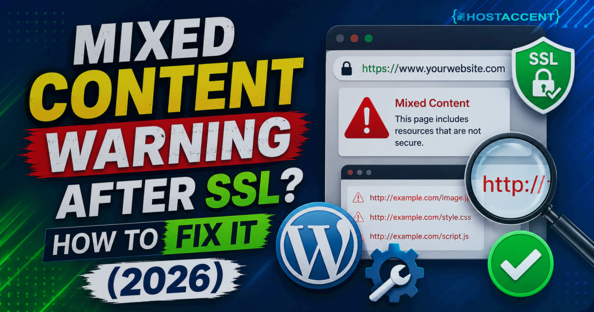 Browser address bar showing a Not Secure mixed content warning with console steps to fix HTTP resources on an HTTPS site