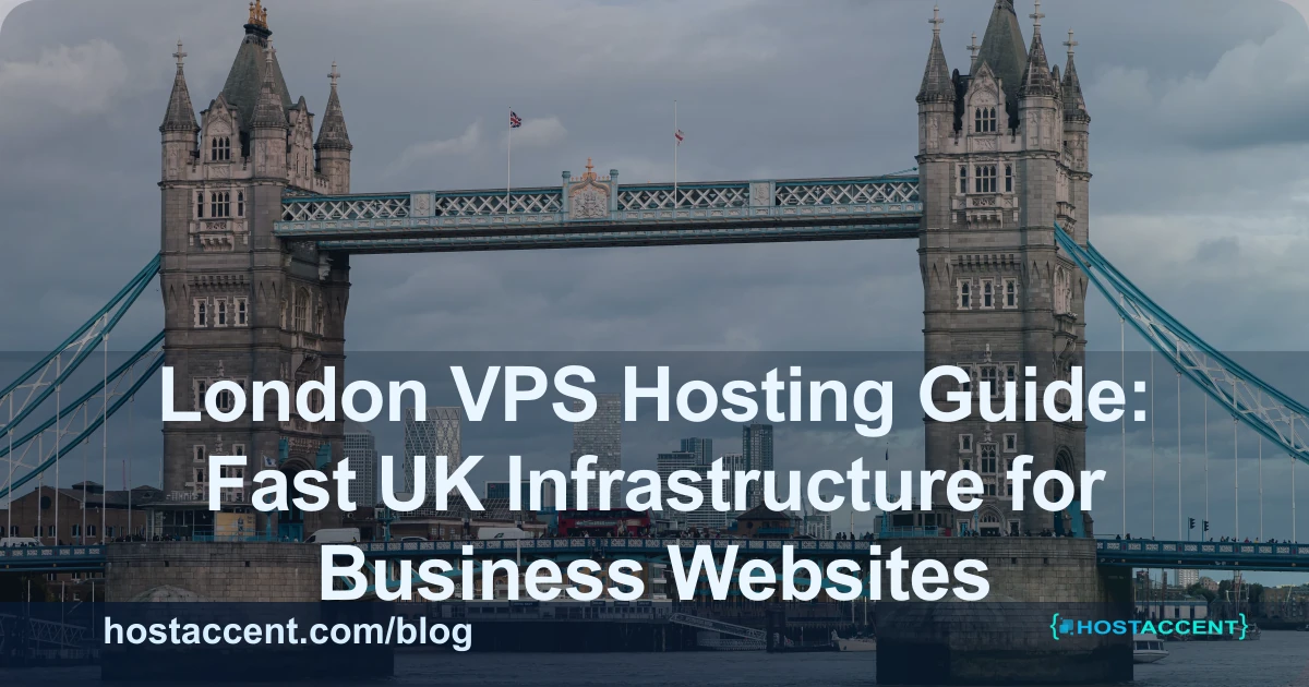 London VPS hosting fast UK server infrastructure for British business websites
