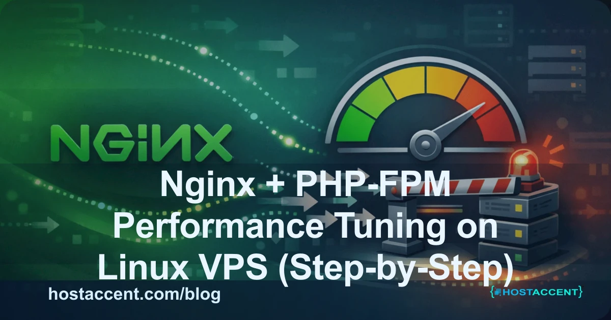 Nginx + PHP-FPM Performance Tuning on Linux VPS (Step-by-Step) - Linux Hosting guide cover image
