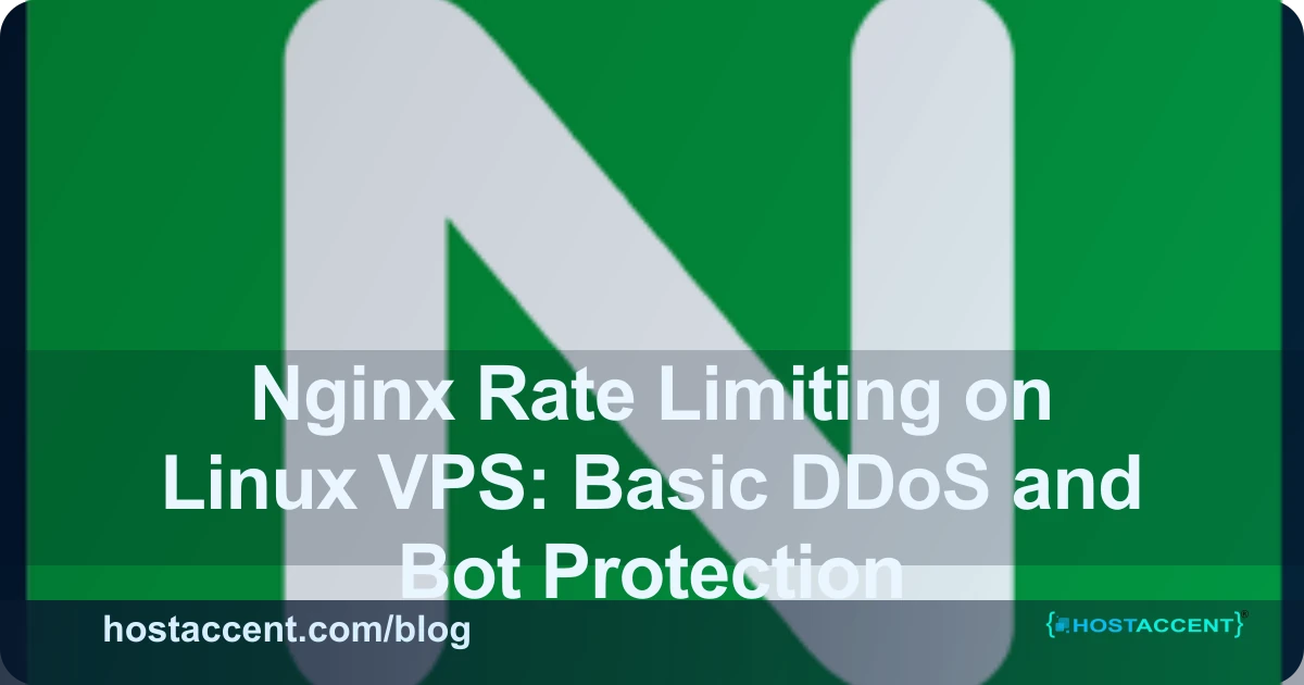 Nginx Rate Limiting on Linux VPS: Basic DDoS and Bot Protection - Linux Hosting guide cover image