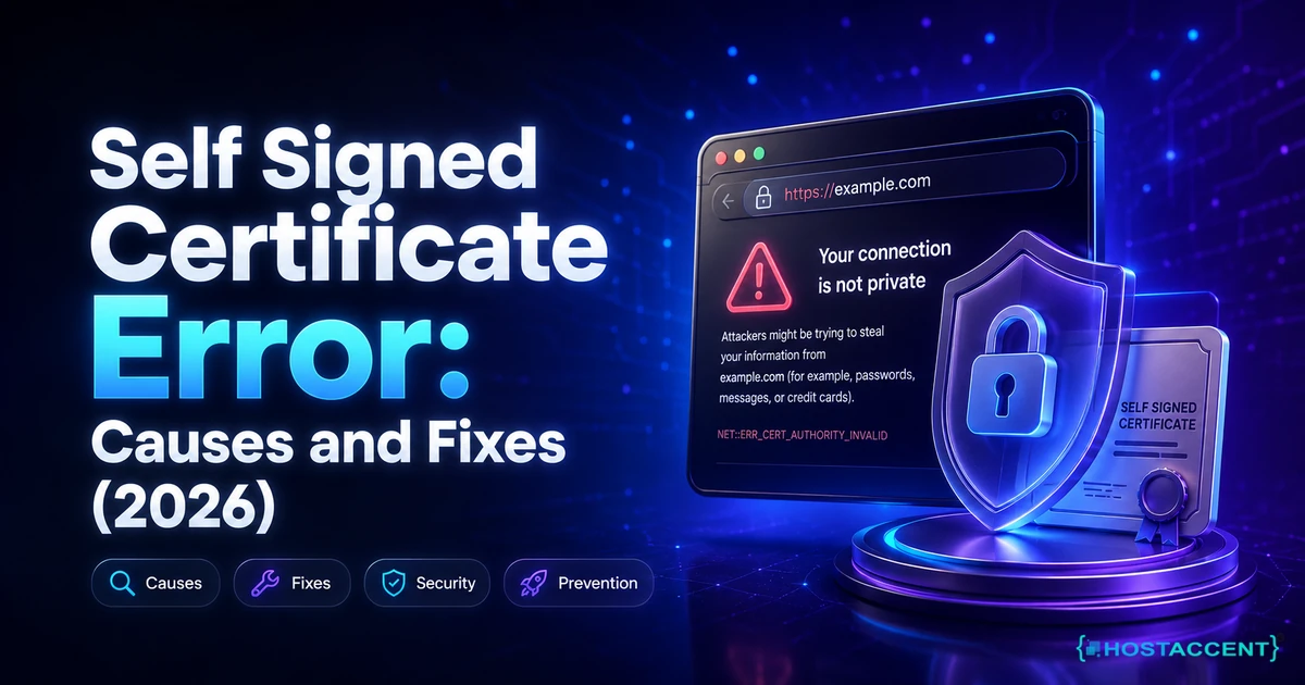 Self signed certificate error explained: browser trust warning, certificate chain check, and the trusted SSL fix