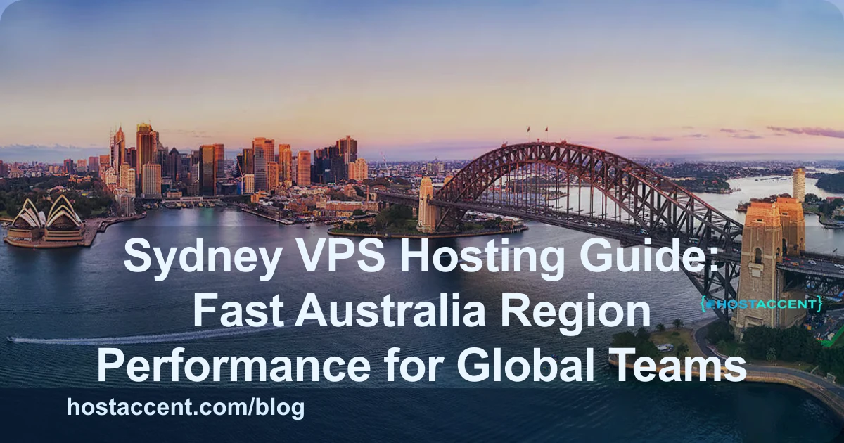 Sydney VPS hosting Australia server for fast Oceania website performance