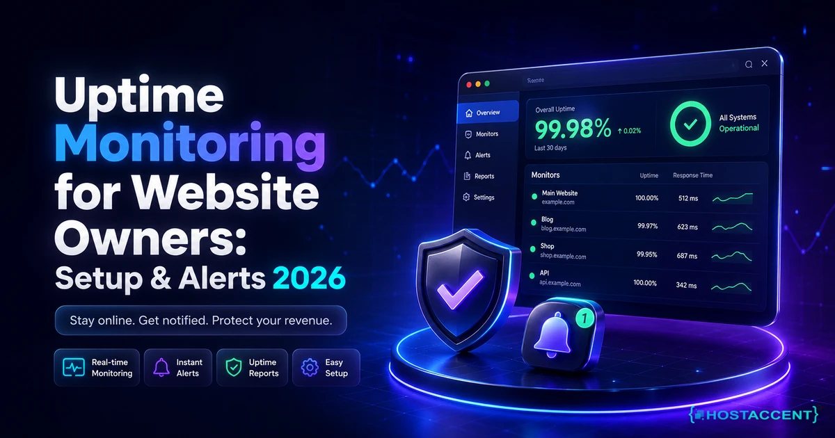 Uptime Monitoring for Website Owners: Setup & Alerts 2026