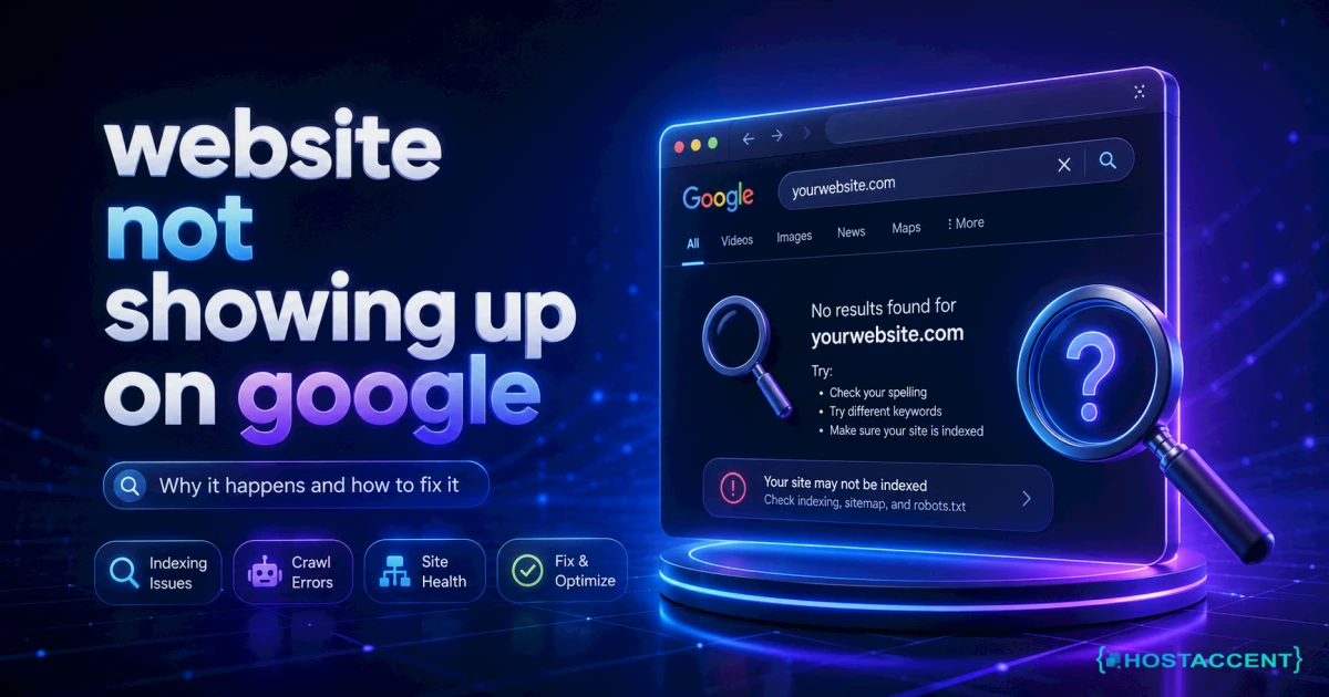 Website not showing up on Google checklist: indexing status, DNS, hosting and SSL checks for site owners in 2026