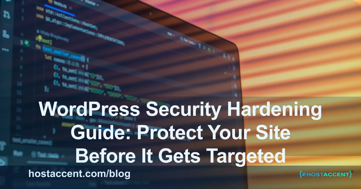 WordPress Security Hardening Guide: Protect Your Site Before It Gets Targeted - WordPress guide cover image
