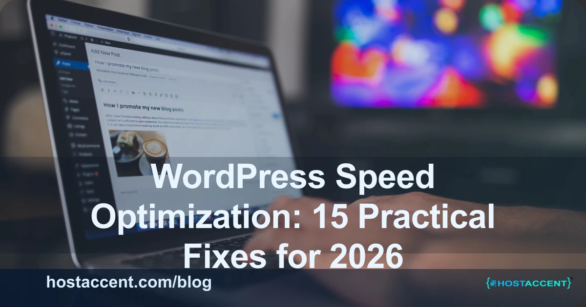 WordPress Speed Optimization: 15 Practical Fixes for 2026 - WordPress guide cover image