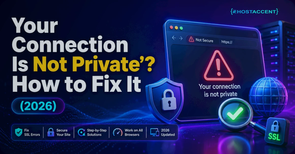 Your connection is not private NET::ERR_CERT SSL warning with the fix steps for 2026
